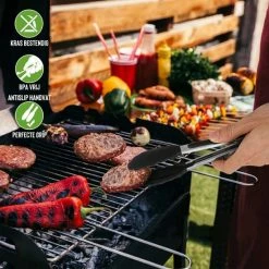 Rednas Vleeshamer Pakket - Incl. Giftbox - Sinterklaas Cadeautjes - Vleesvermalser - BBQ Accessoires - Vleestang/Bakkwast/Kruidenpotje - RVS 304 -WMF Shop 550x550 425