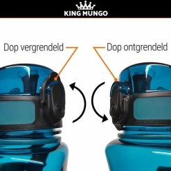 Drinkfles Herbruikbare Waterfles | 500 Ml Lichtblauw | Vaatwasserbestendig Drinkbus Bidon | King Mungo KMDF006 -WMF Shop 550x550 451