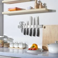 Paudin Premium Hygiënische Magneetstrip - Extra Lange 45 Centimeter Magnetische Messenhouder - Messenblok - Messenstrip- Black Friday - Sint En Kerst -WMF Shop 550x550 492