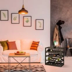 Relaxdays Wijnrek - 4 Etages - 20 Flessen - Hout -WMF Shop 550x550 516