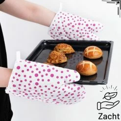 Tavas Sevilya Ovenwant Met Pannenlap Vepakt - Paarse Stippels Katoen, Thermolite Hittebestendig Tot 200°C Set Van 2 | Pannenlappen En Ovenwanten Set Ovenhandschoenen -WMF Shop 550x550 53