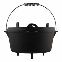 Dutch Oven 9Qt - 7,6 Liter - The Windmill - 3-delig - Gietijzer Braadpan - Zwart -WMF Shop 550x550 538