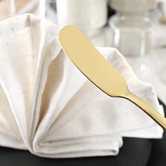 House Of Husk Botermesjes Set - Goud - RVS - Botermes - Smeermessen - Tapas Mesjes - 6 Stuks 7 House Of Husk Botermesjes Set - Goud - RVS - Botermes - Smeermessen - Tapas Mesjes - 6 Stuks - Afbeelding 5