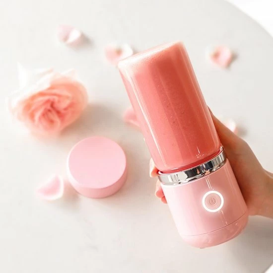 Blend In - Blender To Go - Smoothie Maker - Oplaadbare Mini Blender - Smoothies & Shakes - Draadloos & Draagbaar - Fruit Mixer - USB Oplaadbaar - 350ML - Roze 10 Blend In - Blender To Go - Smoothie Maker - Oplaadbare Mini Blender - Smoothies & Shakes - Draadloos & Draagbaar - Fruit Mixer - USB Oplaadbaar - 350ML - Roze - Afbeelding 8