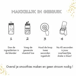 Blend In - Blender To Go - Smoothie Maker - Oplaadbare Mini Blender - Smoothies & Shakes - Draadloos & Draagbaar - Fruit Mixer - USB Oplaadbaar - 350ML - Roze 26 Blend In - Blender To Go - Smoothie Maker - Oplaadbare Mini Blender - Smoothies & Shakes - Draadloos & Draagbaar - Fruit Mixer - USB Oplaadbaar - 350ML - Roze -WMF Shop 550x550 588