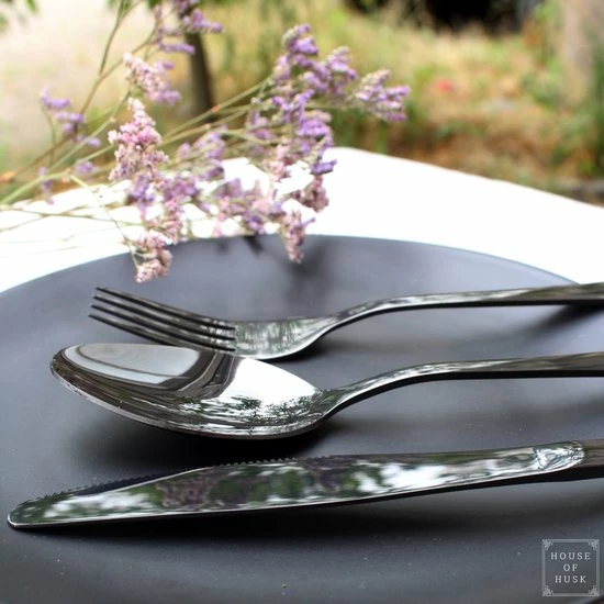 House Of Husk Reisbestek - Reis Bestekset - Chopsticks - Metalen Rietjes Met Borstel - Lepel - Vaatwasserbestendig - RVS - 7 Delig - Zwart 5 House Of Husk Reisbestek - Reis Bestekset - Chopsticks - Metalen Rietjes Met Borstel - Lepel - Vaatwasserbestendig - RVS - 7 Delig - Zwart - Afbeelding 3