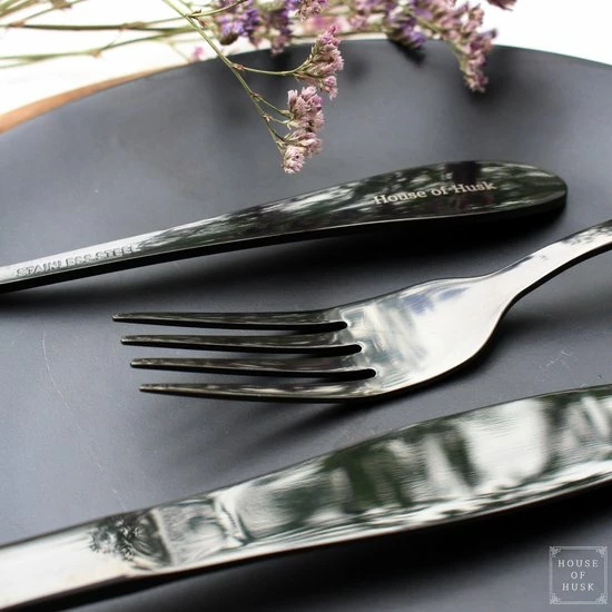 House Of Husk Reisbestek - Reis Bestekset - Chopsticks - Metalen Rietjes Met Borstel - Lepel - Vaatwasserbestendig - RVS - 7 Delig - Zwart 6 House Of Husk Reisbestek - Reis Bestekset - Chopsticks - Metalen Rietjes Met Borstel - Lepel - Vaatwasserbestendig - RVS - 7 Delig - Zwart - Afbeelding 4