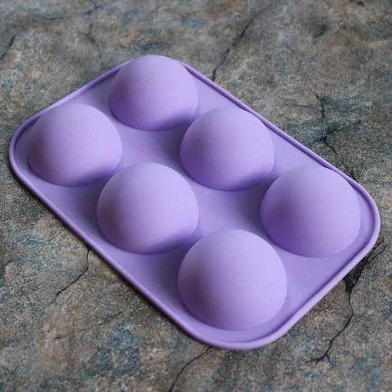 BukkitBow - Siliconen Bakvorm 6 Halve Bollen - Brownies/Cupcakevorm/cakevorm/ Bak&Pan Decoraties 3 BukkitBow - Siliconen Bakvorm 6 Halve Bollen - Brownies/Cupcakevorm/cakevorm/ Bak&Pan Decoraties