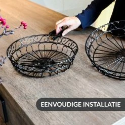 Chefarone Fruit Etagère - Fruitmand – Fruitschaal – Groentemand – Opberger – 2 Laags – Metaal - Zwart -WMF Shop 550x550 658