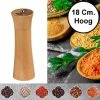 Merkloos Pepermolen Rubberhout - Ø5.8 Hoogte: 18 Cm - Zoutmolen En Kruidenmolen - Peper / Zout / Kruiden Molen - Keramisch Maalwerk - 18 Cm -WMF Shop 550x550 66