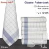 Homee Homéé® Glazendoek - Poleerdoeken Blauw Ruiten 70x70cm - Set Van 6 Stuks - 50% Ramee 50% Katoen 1 Homee Homéé® Glazendoek - Poleerdoeken Blauw Ruiten 70x70cm - Set Van 6 Stuks - 50% Ramee 50% Katoen -WMF Shop 550x550 671