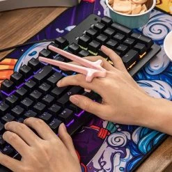 Esku Vinger Eetstokjes - Multifunctioneel - Gadget - 2pack - Zwart - Hygiënisch - Joystick Controller Accessoire - Finger Chopsticks - Snack -WMF Shop 550x550 679