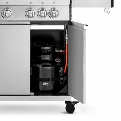 Burnhard Gas BBQ FRED Deluxe - 3 Branders - Keramische Infraroodbrander & Afdekhoes - Deluxe -WMF Shop 550x550 730