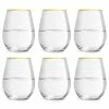 Libbey Waterglas Atlin - 350 Ml / 35 Cl - Set Van 6 - Ideaal Voor Het Kerstdiner - Gouden Rand - Klassiek - Feestelijk -WMF Shop 550x550 741