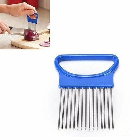 Now4you.nl Uienkam Blauw - Hulpmiddel - Groentesnijder 3 Now4you.nl Uienkam Blauw - Hulpmiddel - Groentesnijder