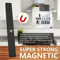 IBright Magnetische Messenhouder RVS 50 Cm - Dubbele Magneet - Messenstrip - Messenblok -Mat Zwart 8 IBright Magnetische Messenhouder RVS 50 Cm - Dubbele Magneet - Messenstrip - Messenblok -Mat Zwart -WMF Shop 550x550 81