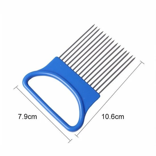 Now4you.nl Uienkam Blauw - Hulpmiddel - Groentesnijder 4 Now4you.nl Uienkam Blauw - Hulpmiddel - Groentesnijder - Afbeelding 2