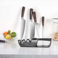 Paudin Verstelbare 3-voudige Messenslijper - Wolfraam En Keramische Slijpsteentjes - Slijper Voor Dubbel- En Enkelzijdig Geslepen Messen -WMF Shop 550x554 3