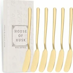 House Of Husk Botermesjes Set - Goud - RVS - Botermes - Smeermessen - Tapas Mesjes - 6 Stuks 16 House Of Husk Botermesjes Set - Goud - RVS - Botermes - Smeermessen - Tapas Mesjes - 6 Stuks -WMF Shop 550x556 6