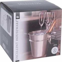 Excellent Houseware RVS Wijnkoeler - IJsemmer - Met Tafelhouder - Ø20,5 Cm - 3 Liter -WMF Shop 550x557 1