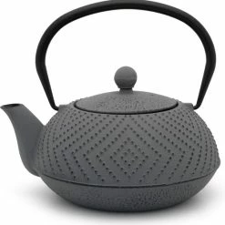 Bredemeijer Theepot Fujian 1.2L Met Filter Warm Grijs