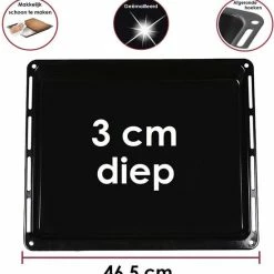 ICQN Oven Bakplaat Set - 2 Stuks - 460x370x30 Mm - Geëmailleerd 14 ICQN Oven Bakplaat Set - 2 Stuks - 460x370x30 Mm - Geëmailleerd -WMF Shop 550x570 1