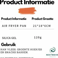Nextwave Products - Airfryer Siliconen Bakje - Airfryer Accesoires - Ook Voor Airfryer XL En XXL - Bakvorm - 18 Cm - Bakpapier Alternatief - Afwasbaar - Grijs -WMF Shop 550x574 1