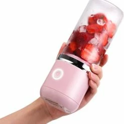 Blend In - Blender To Go - Smoothie Maker - Oplaadbare Mini Blender - Smoothies & Shakes - Draadloos & Draagbaar - Fruit Mixer - USB Oplaadbaar - 350ML - Roze 24 Blend In - Blender To Go - Smoothie Maker - Oplaadbare Mini Blender - Smoothies & Shakes - Draadloos & Draagbaar - Fruit Mixer - USB Oplaadbaar - 350ML - Roze -WMF Shop 550x577 3