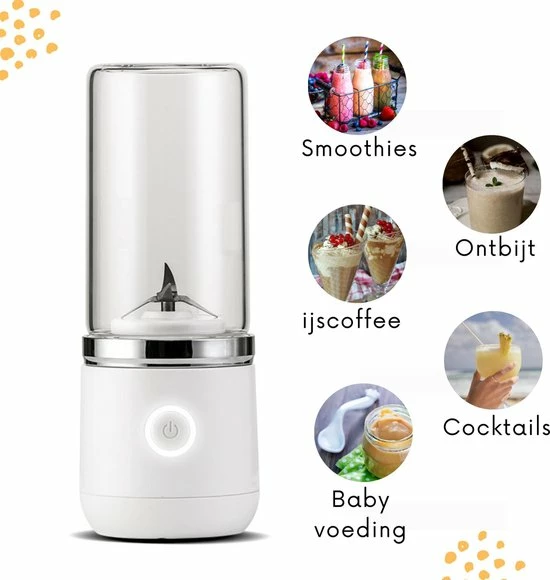 Blend In - Blender To Go - Smoothie Maker - Oplaadbare Mini Blender - Smoothies & Shakes - Draadloos & Draagbaar - Fruit Mixer - USB Oplaadbaar - 350ML - Roze 14 Blend In - Blender To Go - Smoothie Maker - Oplaadbare Mini Blender - Smoothies & Shakes - Draadloos & Draagbaar - Fruit Mixer - USB Oplaadbaar - 350ML - Roze - Afbeelding 12