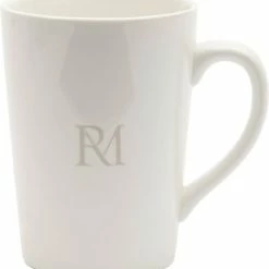 Riviera Maison Theemok Groot - RM Monogram Tea Mug - Wit