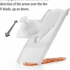 Börner Mandoline V1 Profi | 7-delige Set | 5 Snijdiktes | Geschikt Als Frietsnijder | BPA-vrij En Roestvrij | Wit -WMF Shop 550x591 1