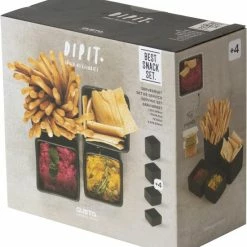 Gusta® Gusta - Tapasschaaltjes - Sausschaaltje - Serveren - Zwart - Set 4 Stuks -WMF Shop 550x594 1
