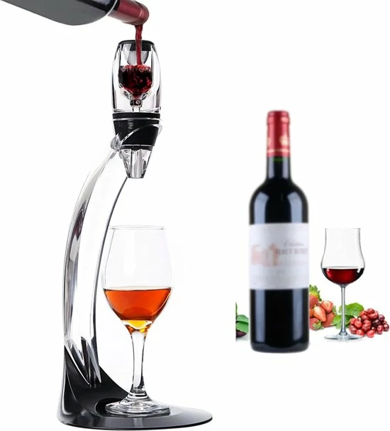 Olvy Wijn Decanteerder Deluxe - Complete Set - Wijn Beluchter - Wine Decanter - Wijn Accessoires 3 Olvy Wijn Decanteerder Deluxe - Complete Set - Wijn Beluchter - Wine Decanter - Wijn Accessoires