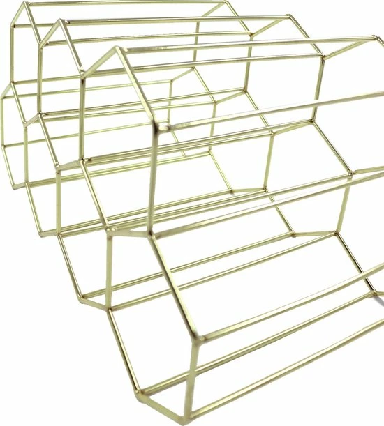 Live Deals Wijnrek Hexagon 9 Flessen | Flessenrek | Wijn Accessoires | Wijnkast | Wijnrek Metaal | Wijnrekken | Wijnfleshouder | Wijnhouder | Goud 6 Live Deals Wijnrek Hexagon 9 Flessen | Flessenrek | Wijn Accessoires | Wijnkast | Wijnrek Metaal | Wijnrekken | Wijnfleshouder | Wijnhouder | Goud - Afbeelding 4