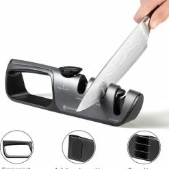 Paudin Verstelbare 3-voudige Messenslijper - Wolfraam En Keramische Slijpsteentjes - Slijper Voor Dubbel- En Enkelzijdig Geslepen Messen -WMF Shop 550x613