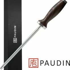 PAUDIN Premium Aanzetstaal - Voor Alle Messen, Inclusief Damscus - Speciale Keramische Diamant Coating Voor Rechten En Slijpen