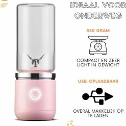 Blend In - Blender To Go - Smoothie Maker - Oplaadbare Mini Blender - Smoothies & Shakes - Draadloos & Draagbaar - Fruit Mixer - USB Oplaadbaar - 350ML - Roze 20 Blend In - Blender To Go - Smoothie Maker - Oplaadbare Mini Blender - Smoothies & Shakes - Draadloos & Draagbaar - Fruit Mixer - USB Oplaadbaar - 350ML - Roze -WMF Shop 550x623 3