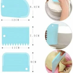 Merkloos Deegschraper | Deegkrabber | Deegsteker | Fondant Schraper Voor Taart / Icing / Cake | Keukentool Deeg Snijder | Spatel Voor Taart | Smoother | Soepel Maker | Cake Beslag Schraper | Rand Decoratie - Kunststof Roze 10 Merkloos Deegschraper | Deegkrabber | Deegsteker | Fondant Schraper Voor Taart / Icing / Cake | Keukentool Deeg Snijder | Spatel Voor Taart | Smoother | Soepel Maker | Cake Beslag Schraper | Rand Decoratie - Kunststof Roze -WMF Shop 550x627