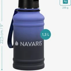 Navaris Fitness Drinkfles 1,3 Liter - Lichte Waterfles Van Roestvrij Staal Blauw - Grote Blauwe Waterfles RVS Voor Sport, Fitness, Yoga En Kamperen 11 Navaris Fitness Drinkfles 1,3 Liter - Lichte Waterfles Van Roestvrij Staal Blauw - Grote Blauwe Waterfles RVS Voor Sport, Fitness, Yoga En Kamperen -WMF Shop 550x638