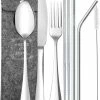 House Of Husk Reisbestek - Reis Bestekset - Chopsticks - Metalen Rietjes Met Borstel - Lepel - Vaatwasserbestendig - RVS - 7 Delig - Zilver -WMF Shop 550x649