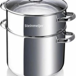 Steinmeijergermany Steinmeijer Stoompannenset -4L RVS Ø 24 Cm - 3-delig - Voorzien Van 6-Laags Bodem -WMF Shop 550x659 3