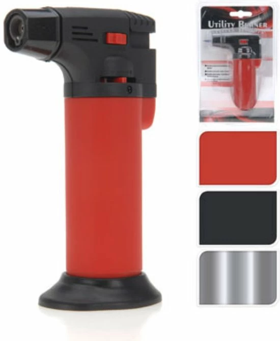 Nampook Multifunctionele Turbo Brander - Hervulbaar - Geschikt Voor Crème Brûlée - Mini 11cm 4 Nampook Multifunctionele Turbo Brander - Hervulbaar - Geschikt Voor Crème Brûlée - Mini 11cm - Afbeelding 2