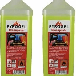 2x Pyrogel Fles Brandpasta/ Brandgel - Set Van 2 Flessen Brandpasta