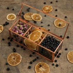 Giftbox Small : 3 Botanicals Voor Gin & Tonic In Mooie Glazen Kist. Perfect Geschenk Voor Elke Gin-liefhebber.