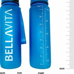 BELLAVITA Drinkfles - Blauw - Waterfles - Drinkfles Volwassenen - Drinkfles Kinderen - Fles - 1 Liter - 1000ml - Tritan - Fruitfilter - Filter - Black Friday - Sinterklaas - Kerst - BPA-vrij - 100% Lekvrij -WMF Shop 550x689