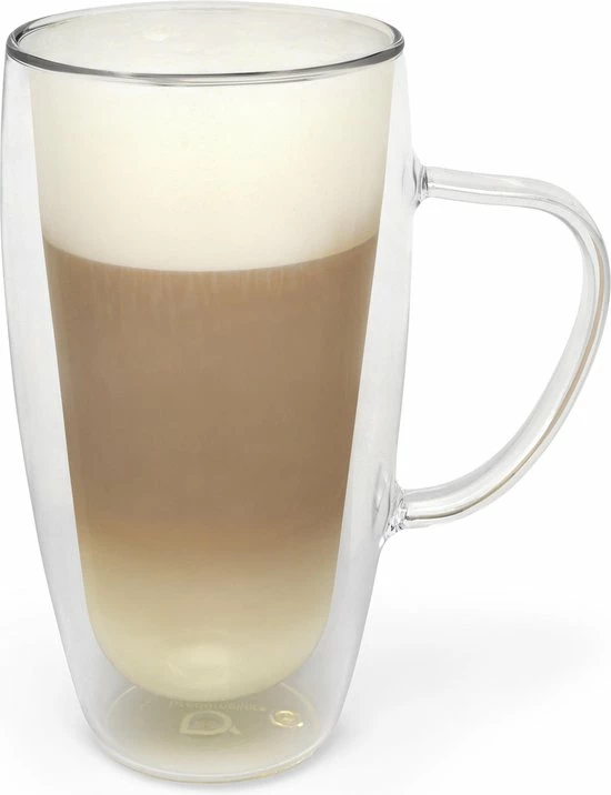 Bredemeijer - Dubbelwandig Glas Cappuccino/latte M. 400ml (set Van Twee Stuks) 4 Bredemeijer - Dubbelwandig Glas Cappuccino/latte M. 400ml (set Van Twee Stuks) - Afbeelding 2
