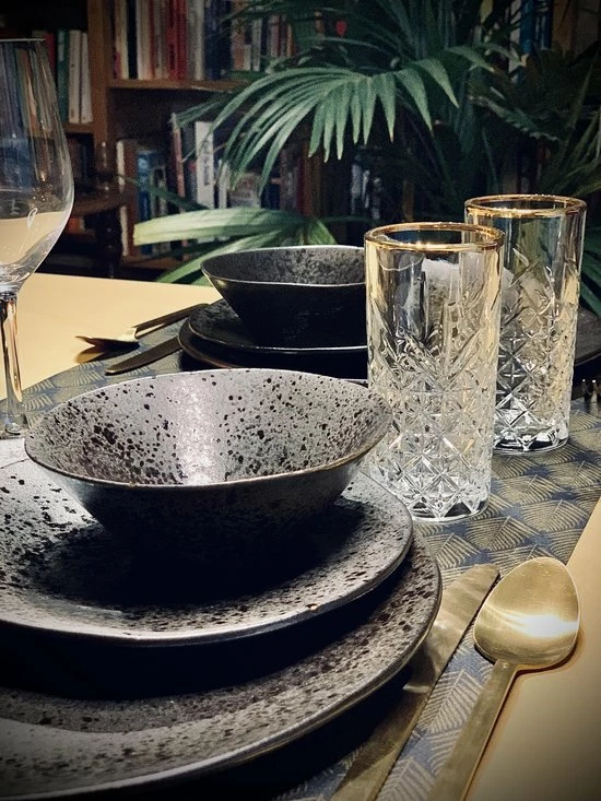 Pasabahce Timeless - Golden Touch - Longdrinkglas - Set Van 4 - 450 ML 5 Pasabahce Timeless - Golden Touch - Longdrinkglas - Set Van 4 - 450 ML - Afbeelding 3