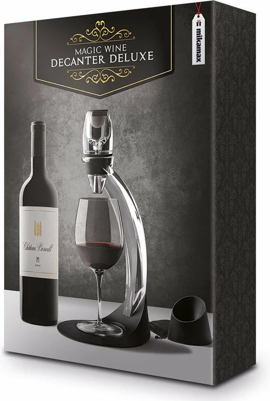 MikaMax Magic Wijn Decanteerder Deluxe - Incl. Standaard En Zeef - Vaatwasserbestendig - Decanter - Wijn Beluchter - Wijn Cadeau - Wijn Accessoires 5 MikaMax Magic Wijn Decanteerder Deluxe - Incl. Standaard En Zeef - Vaatwasserbestendig - Decanter - Wijn Beluchter - Wijn Cadeau - Wijn Accessoires - Afbeelding 3