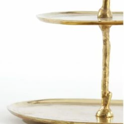 Light & Living Etagère Tresa - Goud - 2 Laags -WMF Shop 550x819
