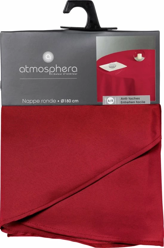 Konges Slöjd Tafelkleed Rood Anti Vlek - Rond - Dia 180 Cm - Anti Vlekken 4 Konges Slöjd Tafelkleed Rood Anti Vlek - Rond - Dia 180 Cm - Anti Vlekken - Afbeelding 2